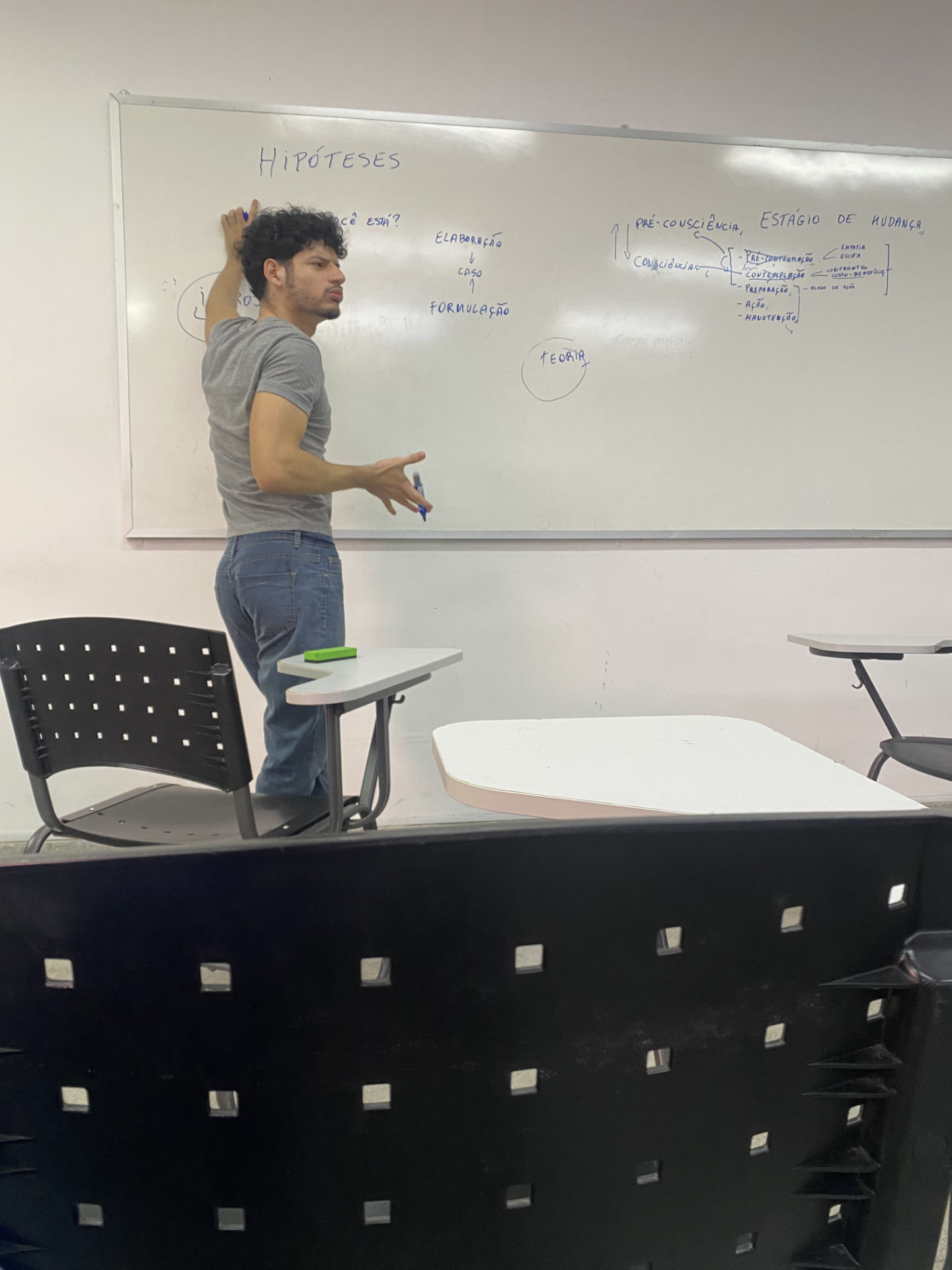 Rodolfo Oliveira conduzindo uma sessão de treino de comunicação